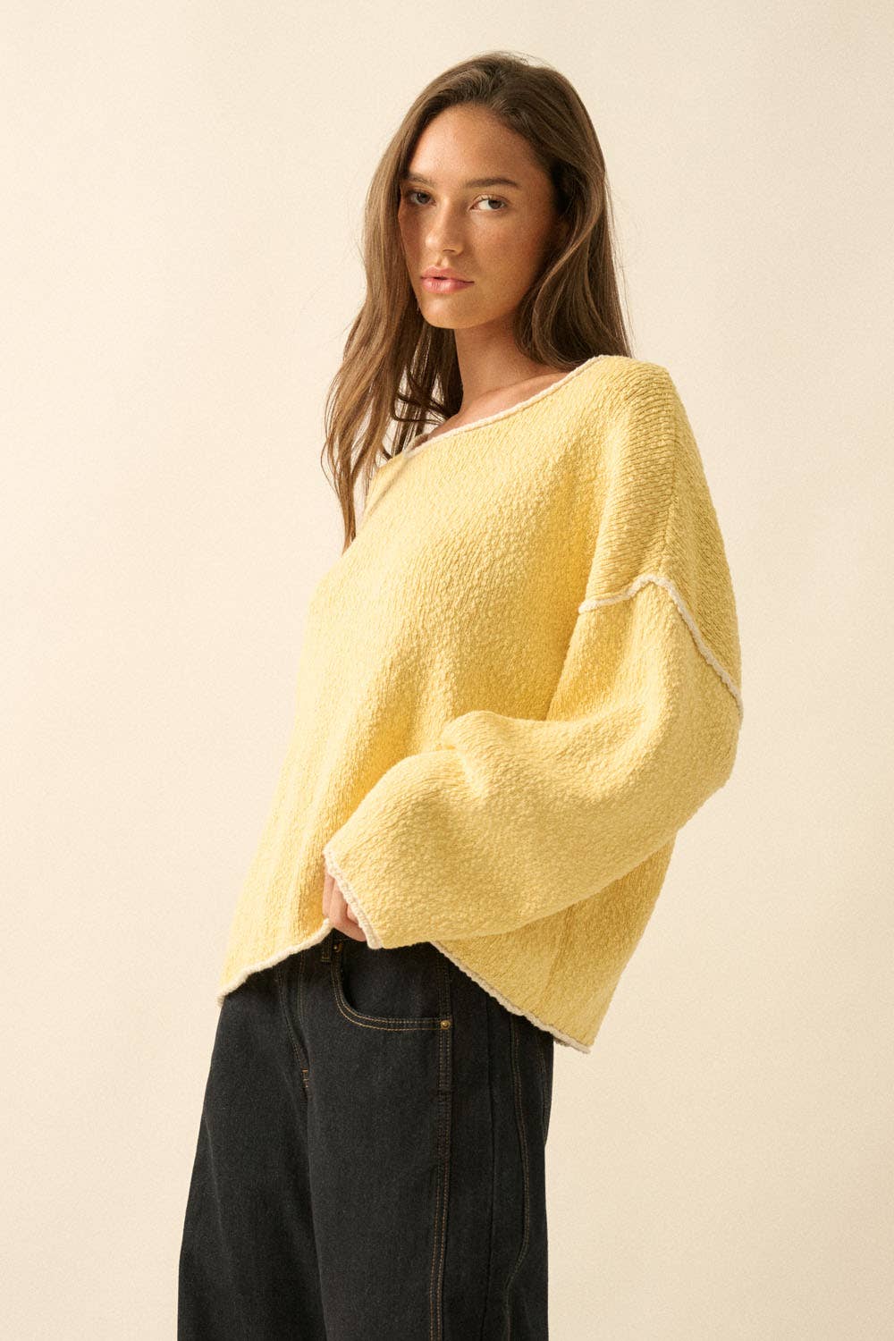 Toni Off The Shoulder Top: Butter