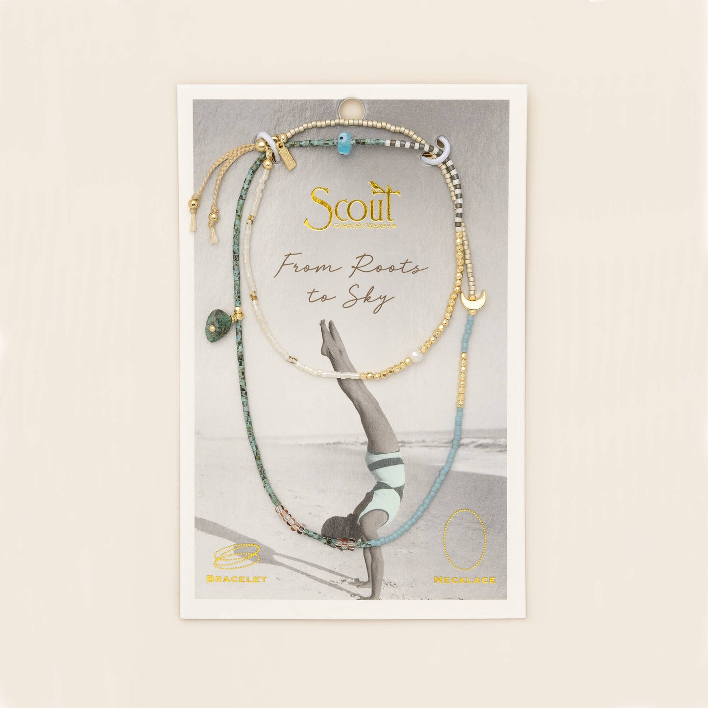 Mixed Media Wrap Bracelet/Necklace - Transformation