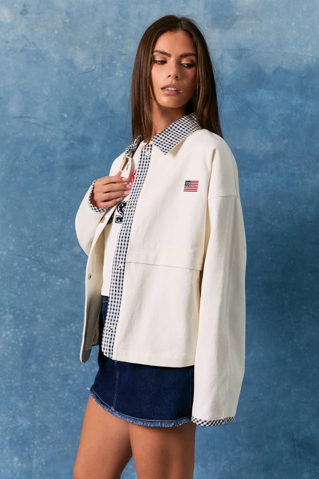 Americana Gingham Jacket