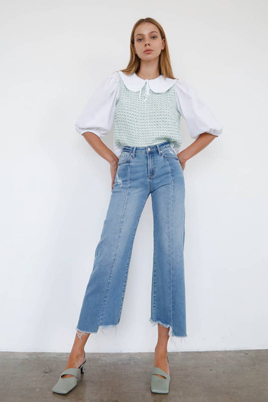 Marley Crop Flare Denim