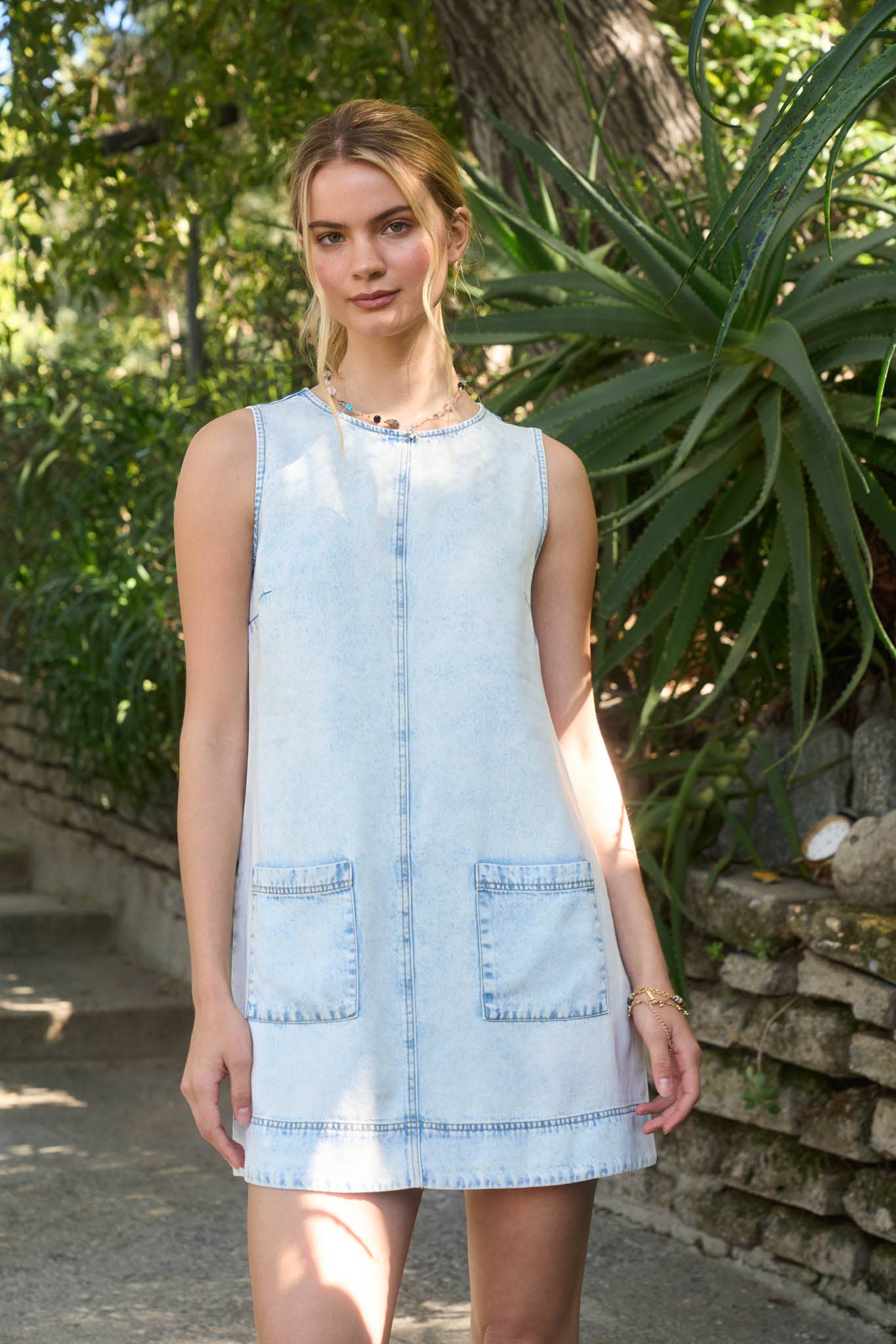 Trisha Washed Denim Dress