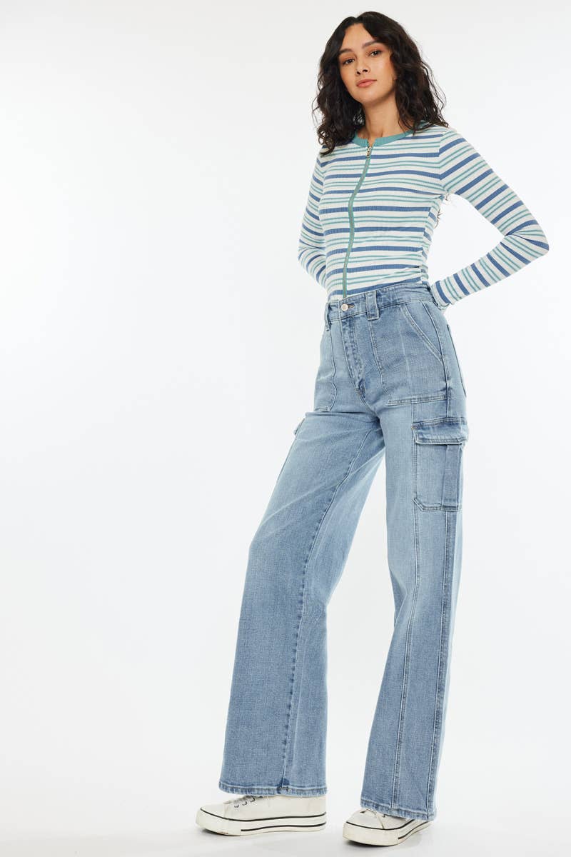 Ciera High Rise Cargo Denim
