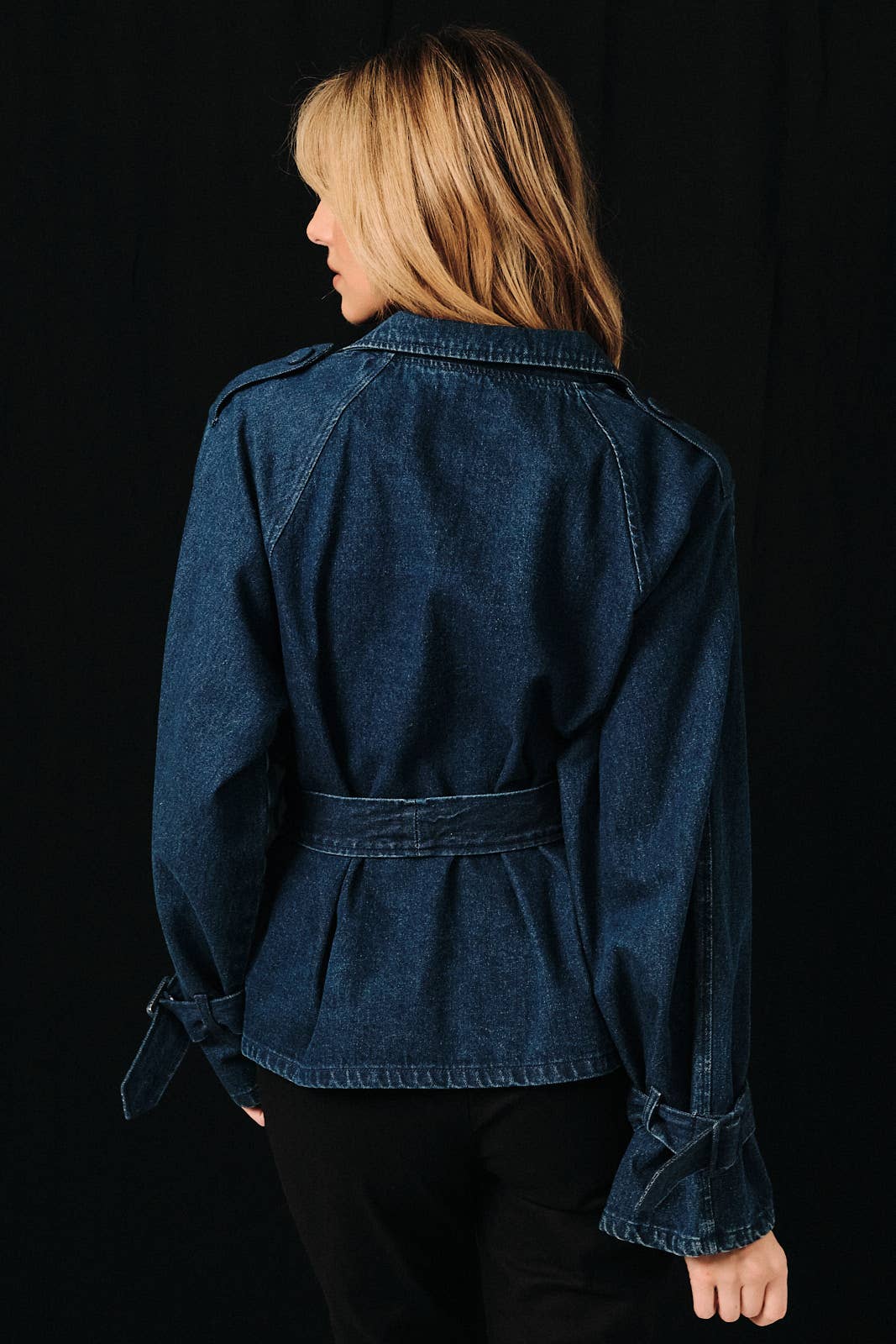 Callie Denim Trench