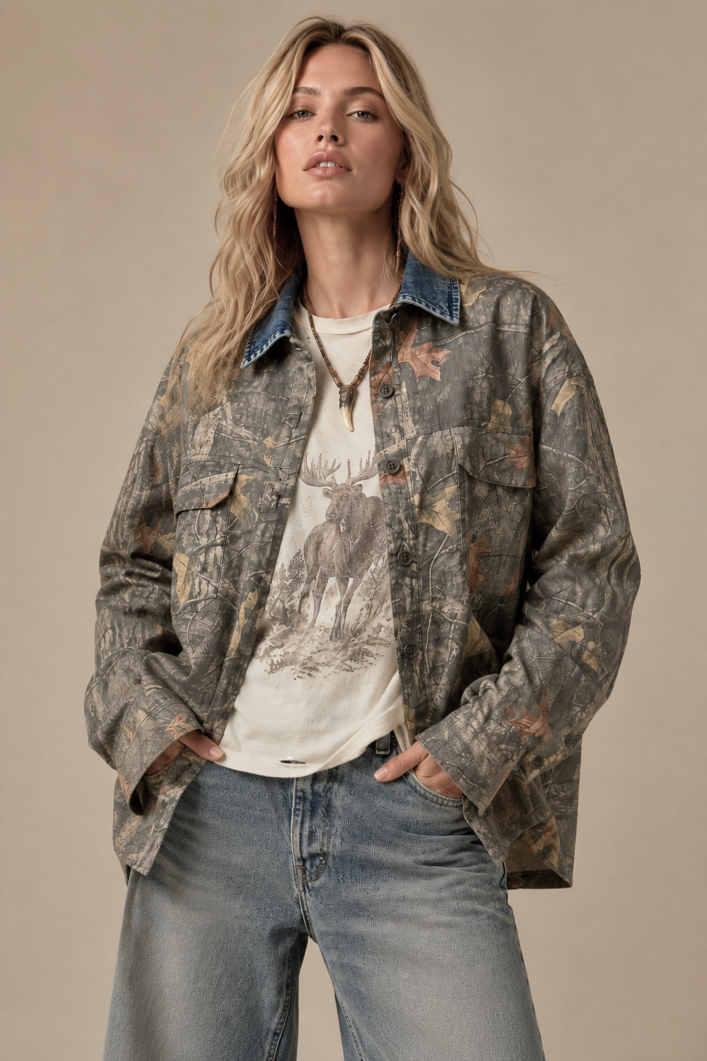 Wilderness Denim Camo Jacket
