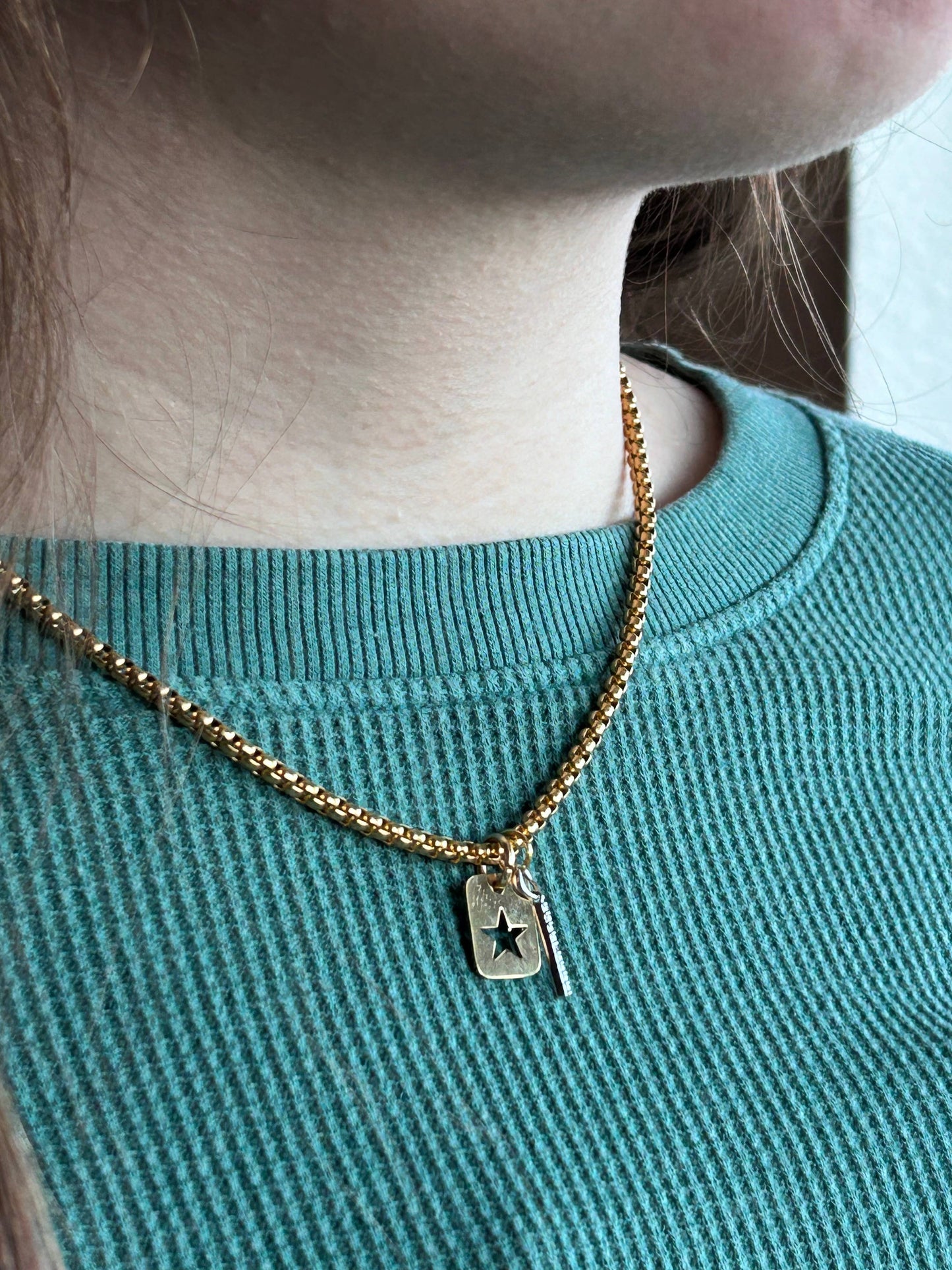 Star Tag Layering Necklace