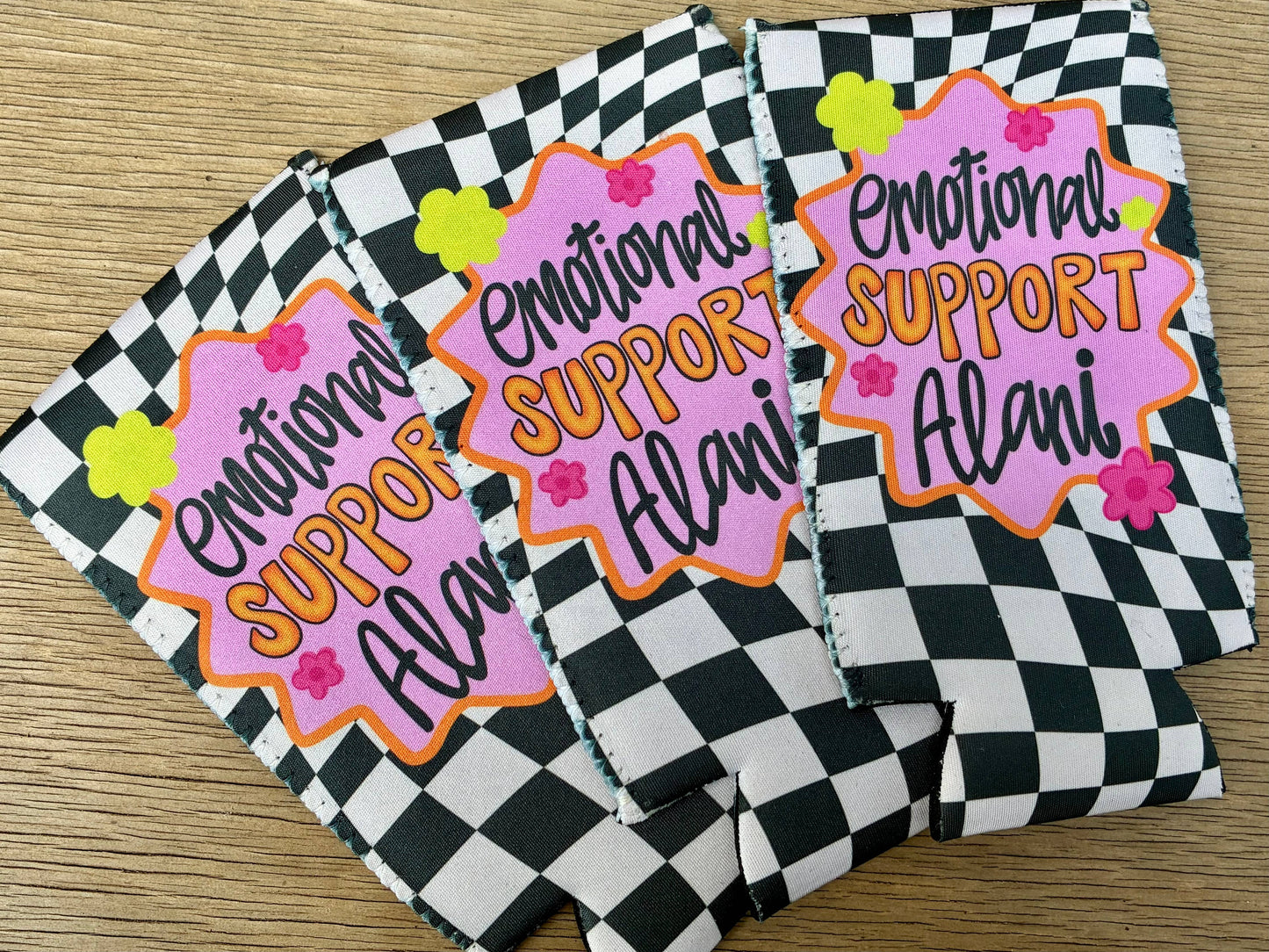 Emotional support alani can koozies: Slims