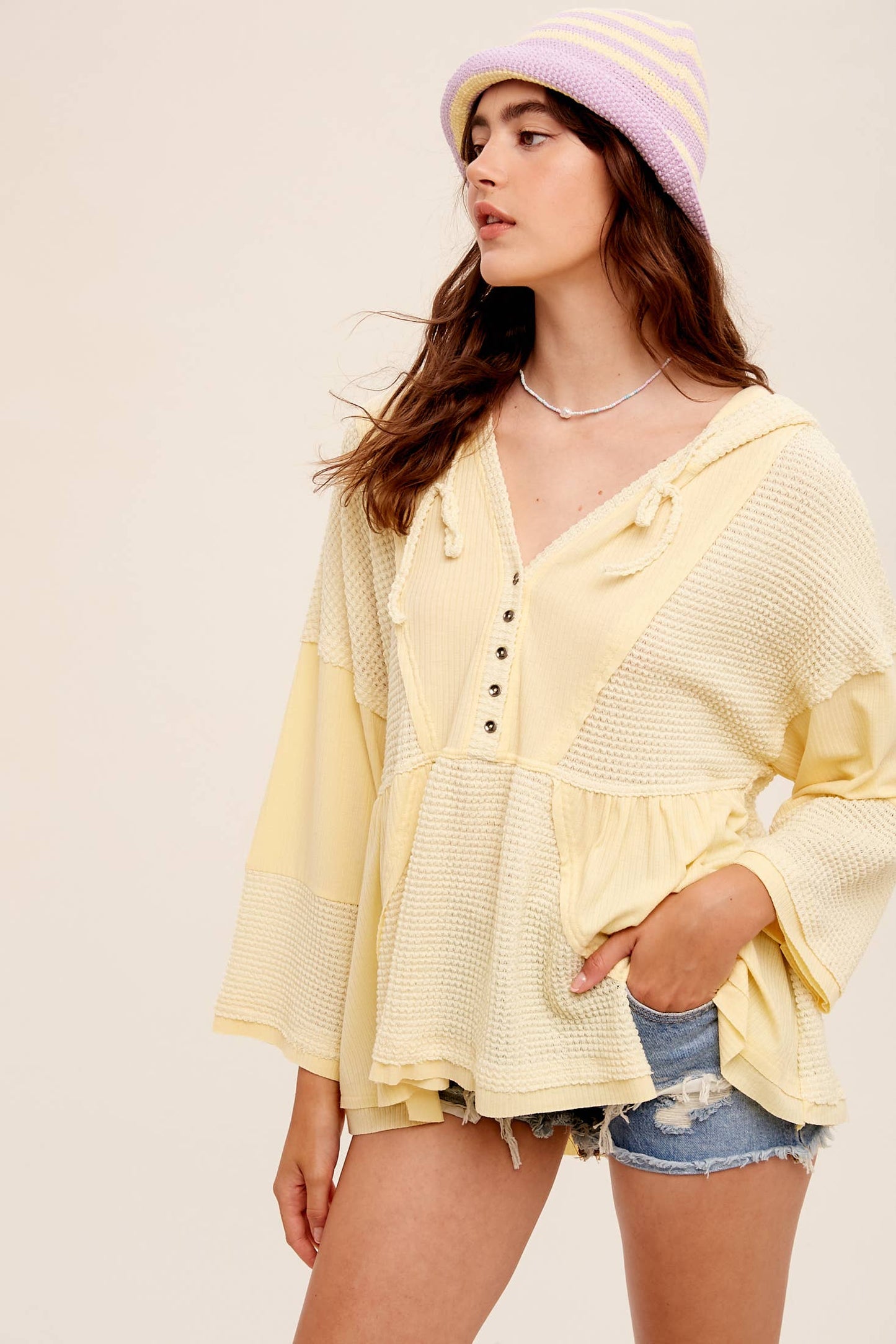 Marsha Butter Waffle Top