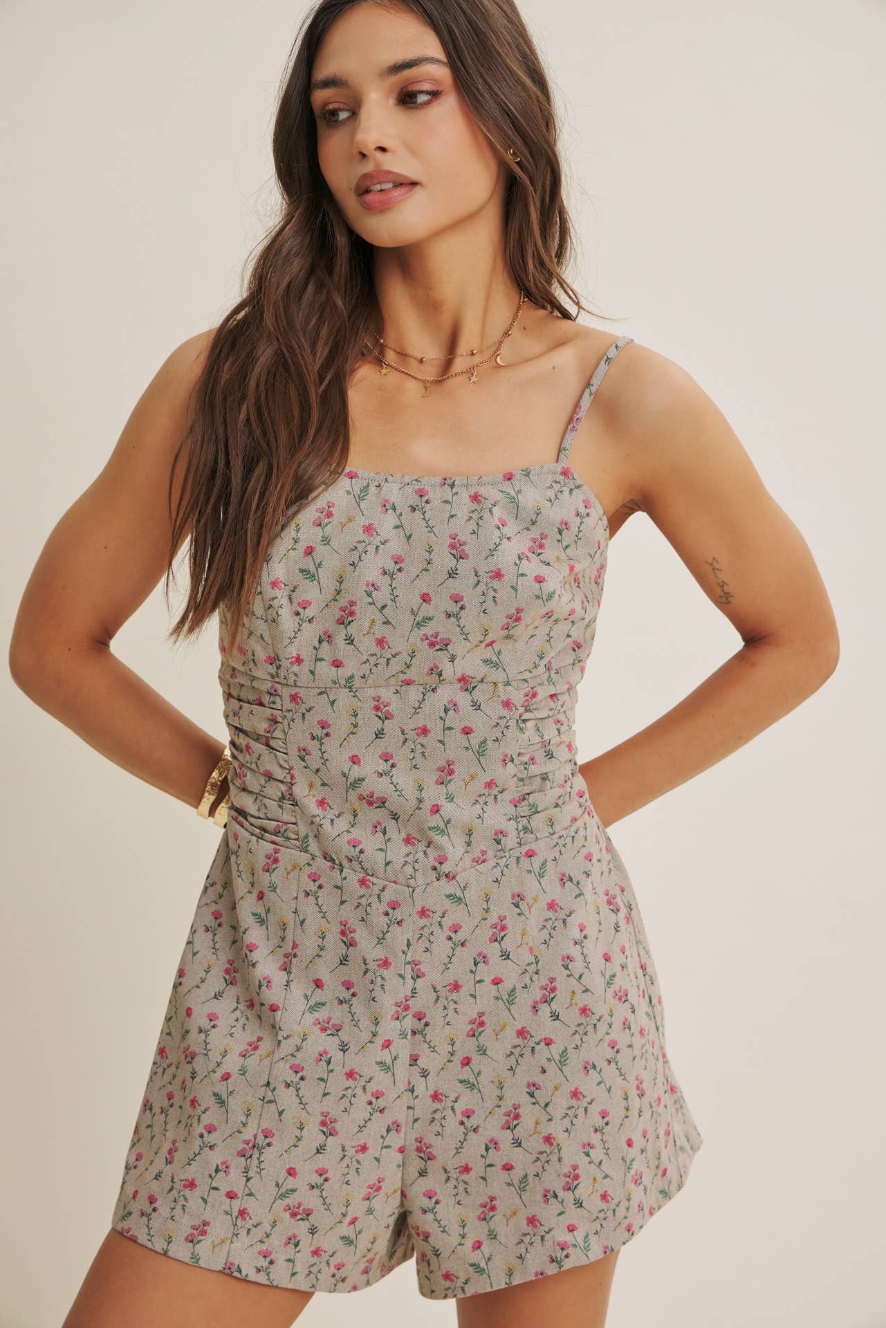Jill Floral Romper