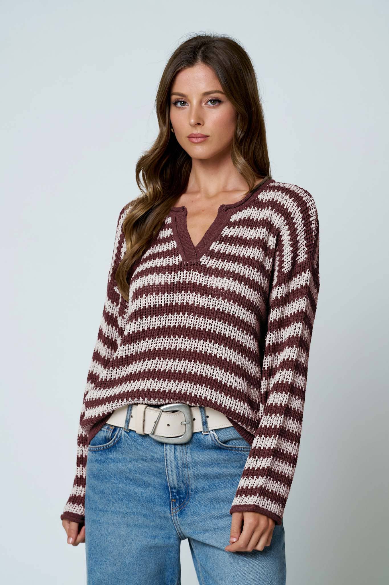 Karina Top: Maroon
