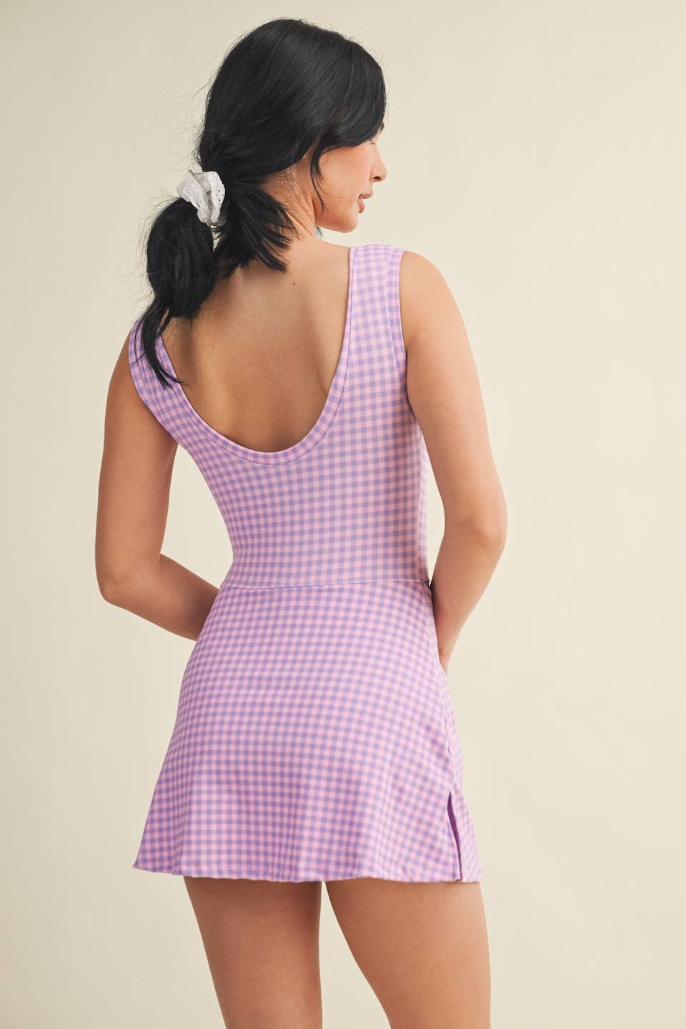 Match Point Gingham Active Dress