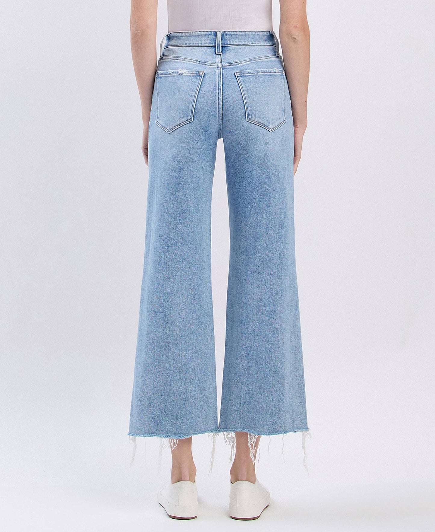 Shore Thing High Rise Distressed Cropped Denim