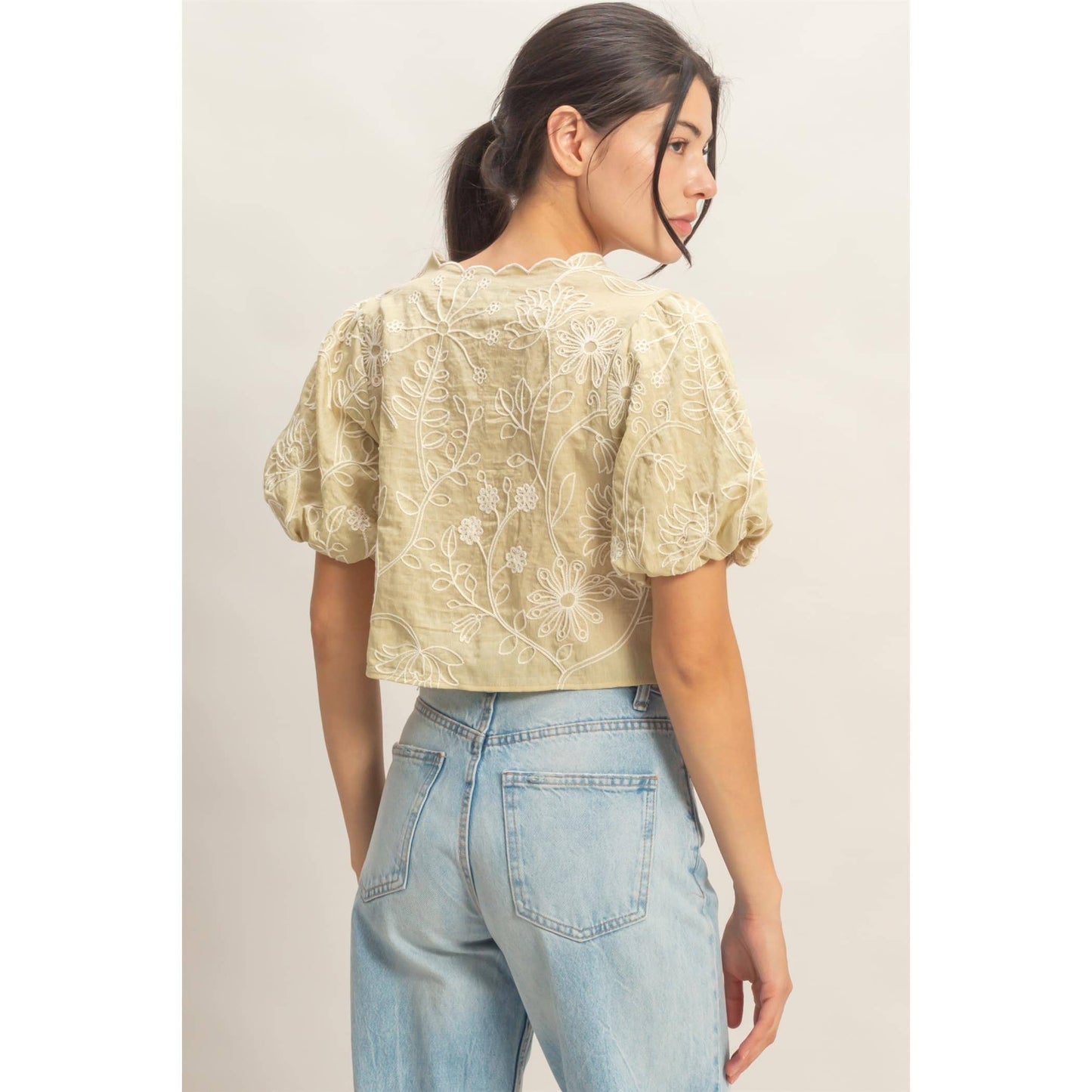 Elizabeth Embroidered Top