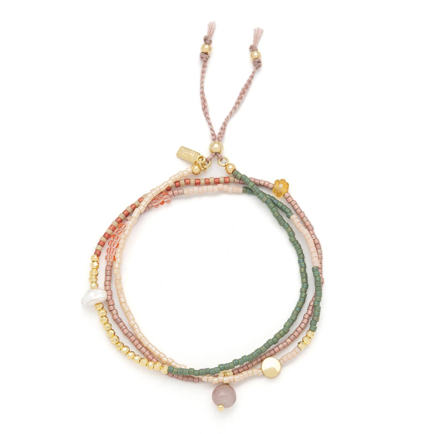 Mixed Media Wrap Bracelet/Necklace - Healing