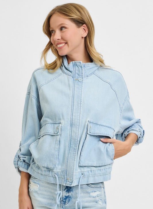 Melody Denim Cargo Jacket