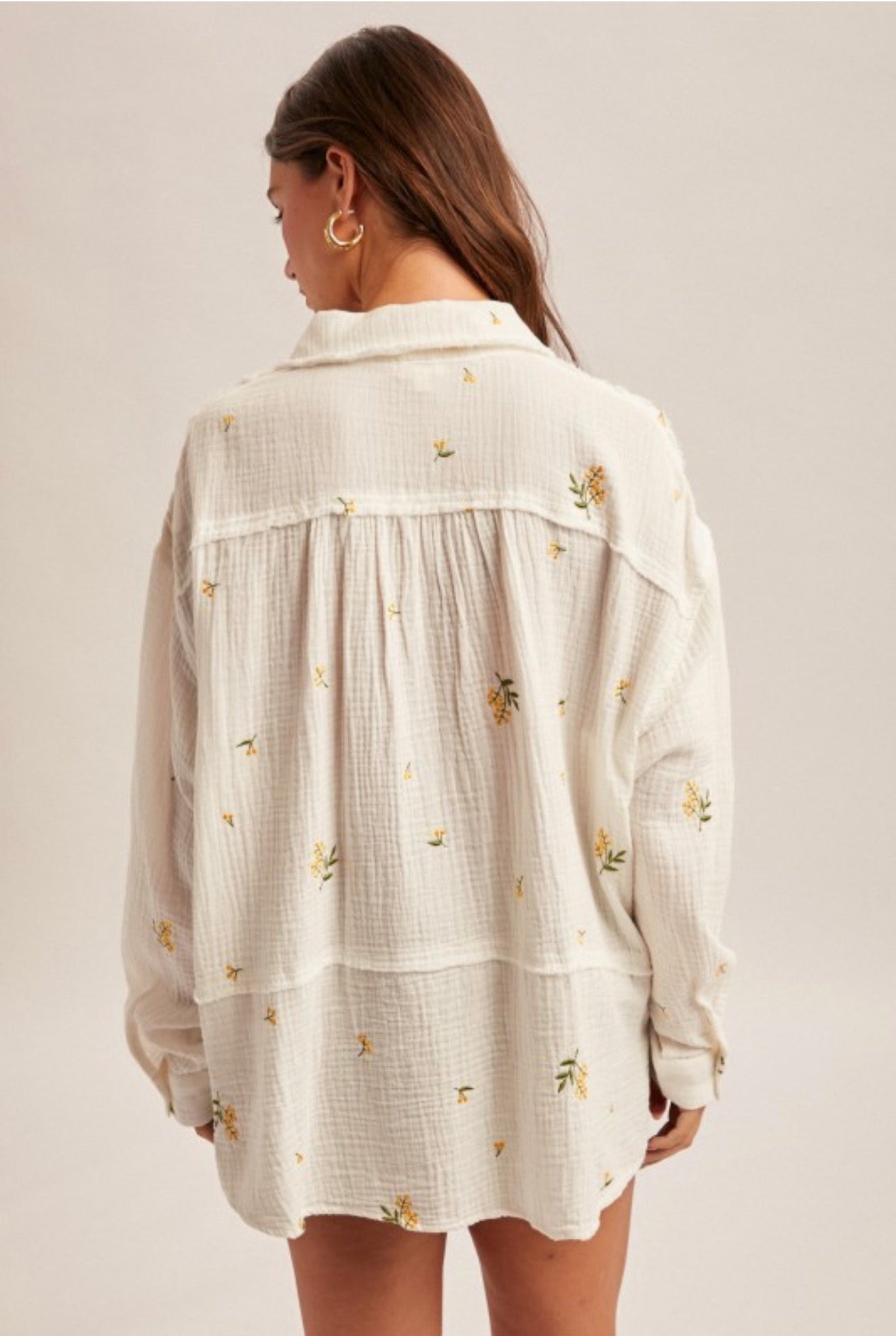 Kathleen Gauze Oversized Shirt