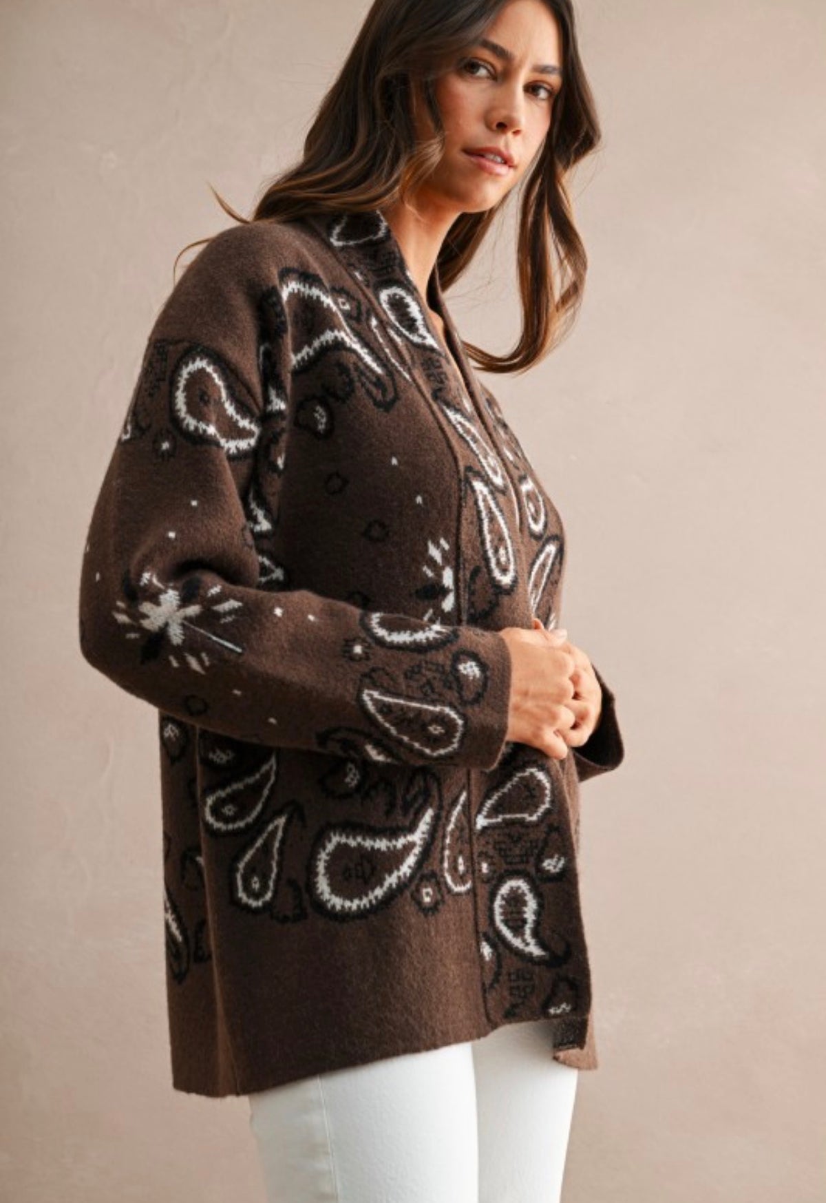 Paisley Shawl Cardigan
