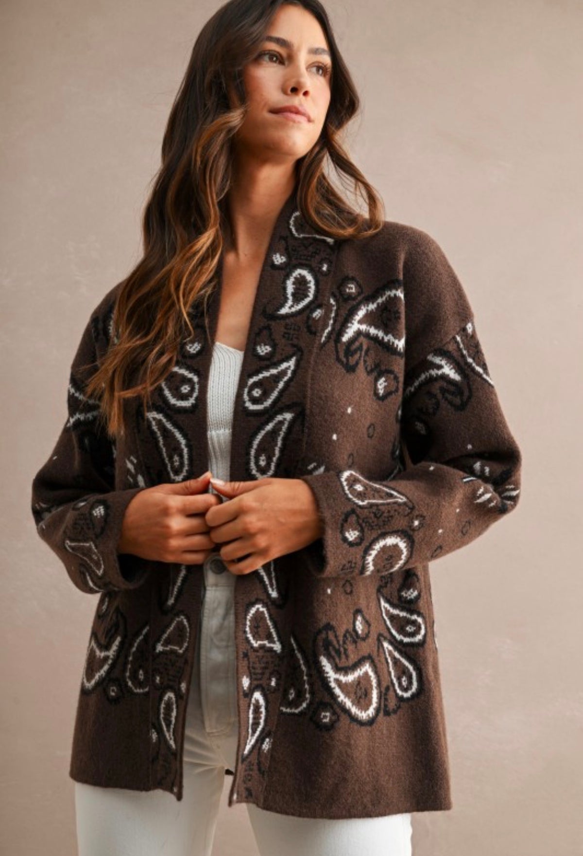 Paisley Shawl Cardigan