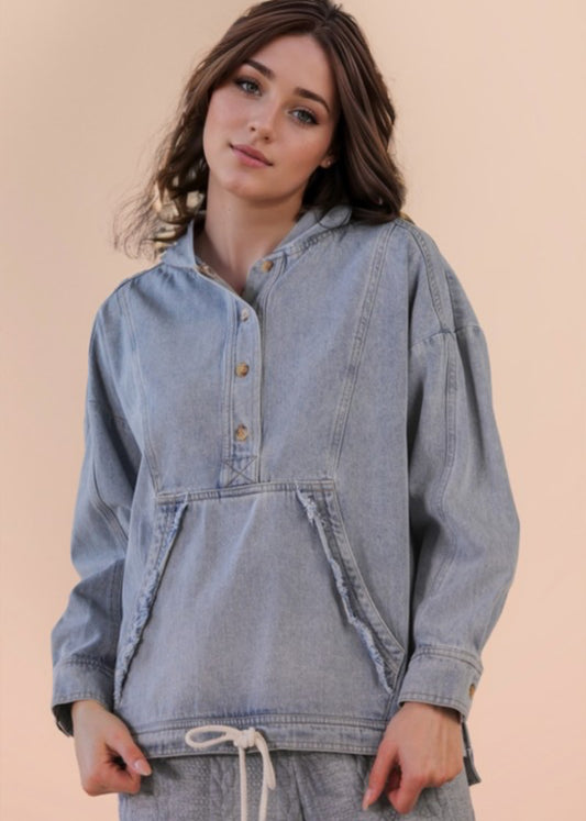 Darcie Denim Hoodie