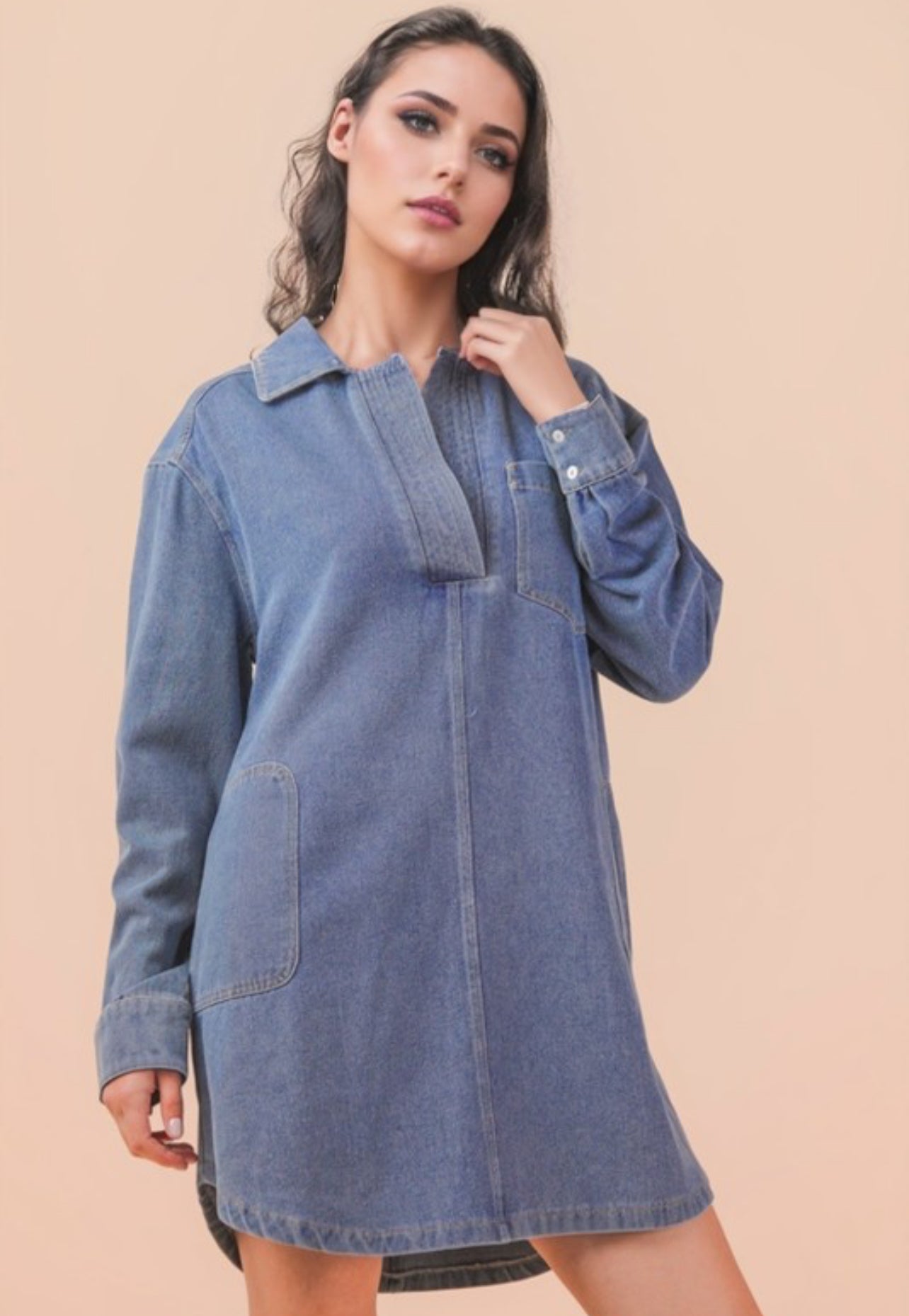 Sutton Mineral Washed Shirt Dress