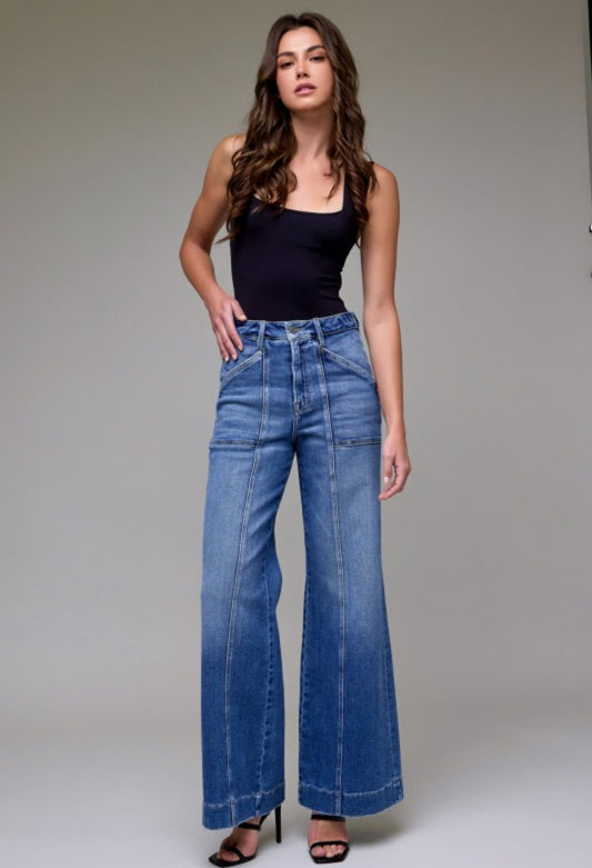 Logan Medium Wash Seam Denim