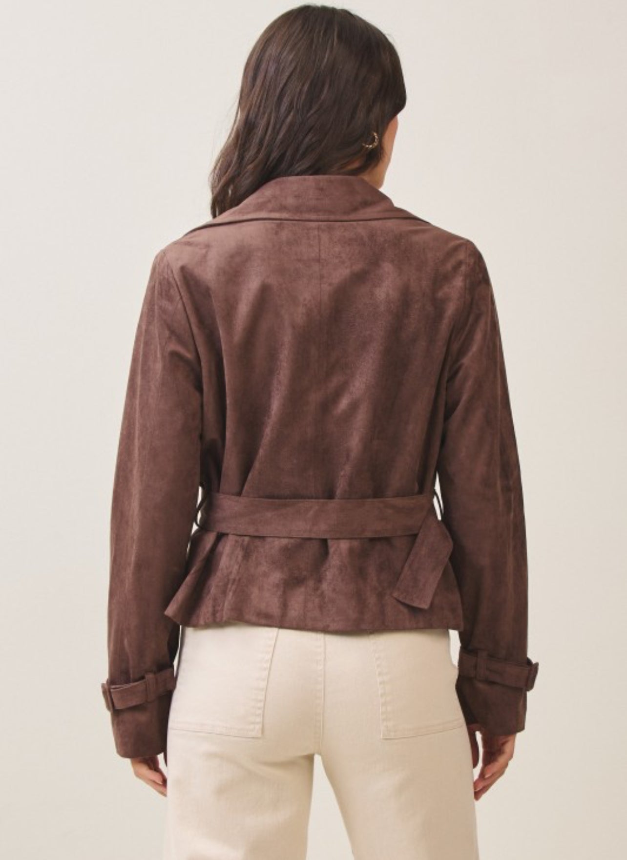 Adaline Vegan Suede Jacket