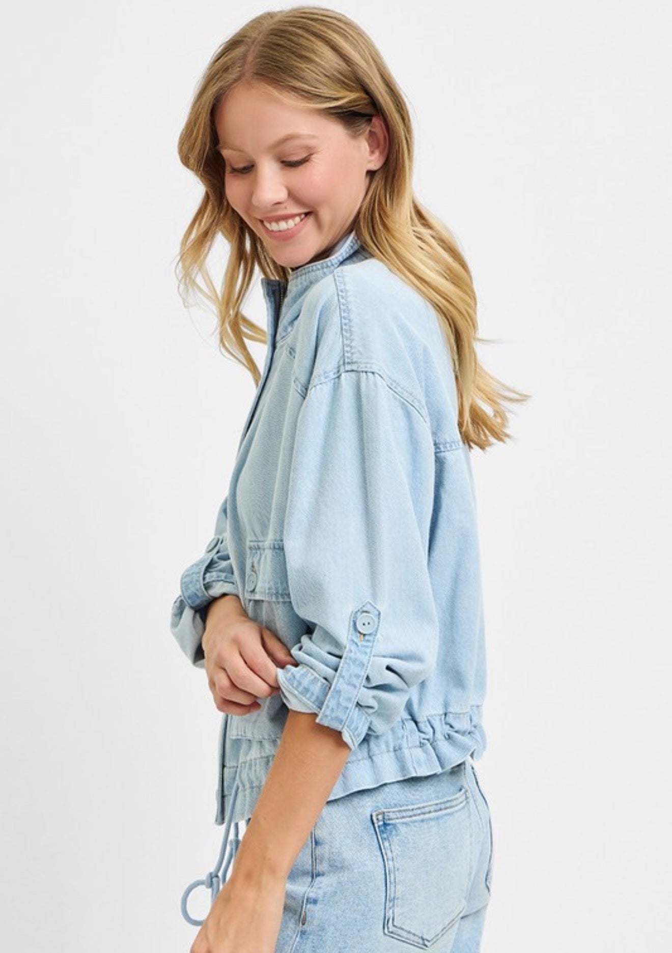 Melody Denim Cargo Jacket