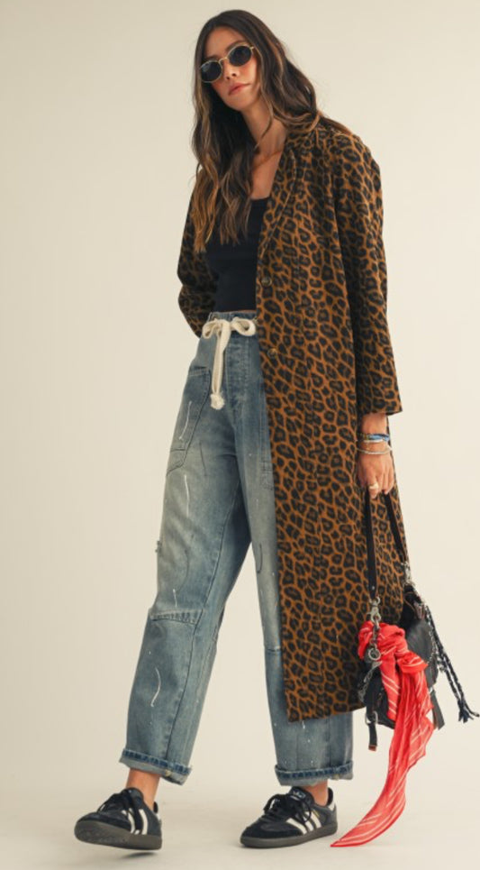 Sloane Leopard Trench