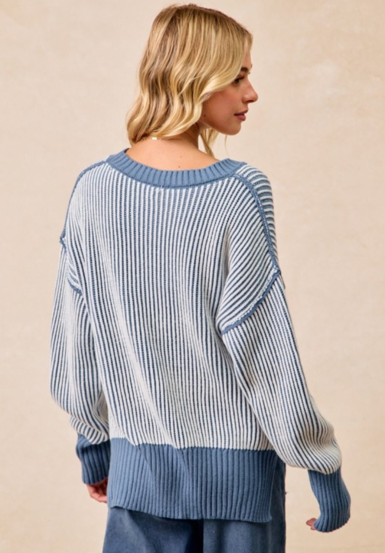 Winona Sweater: Dusty Blue