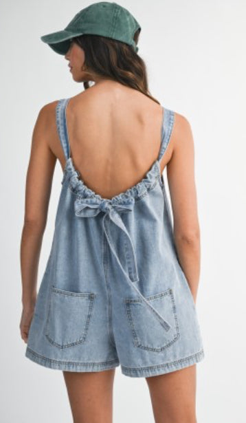 Ruby denim romper