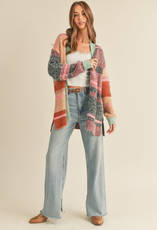 Cozy chaos cardigan
