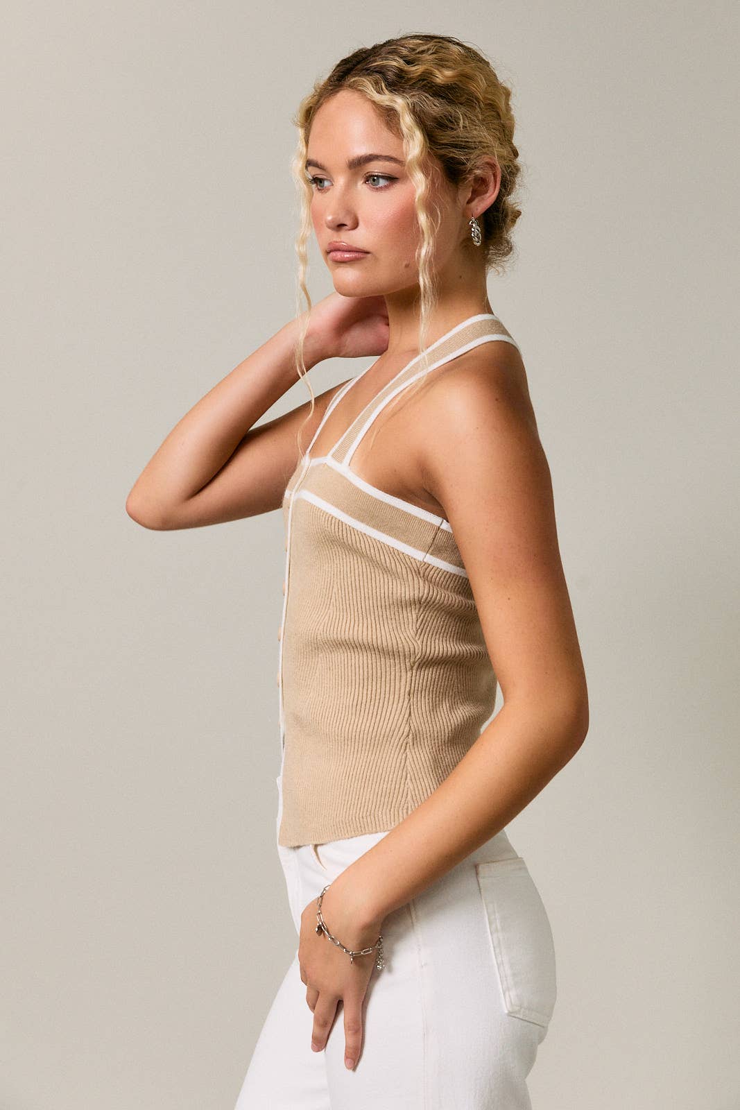 Marilyn Ribbed Sweater Tank