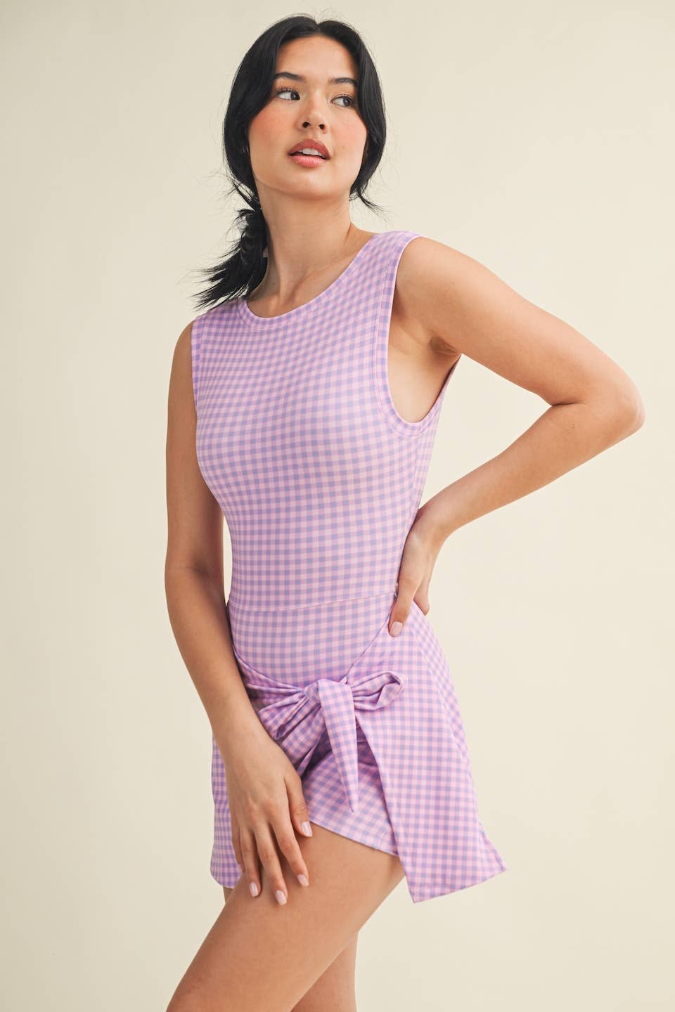 Match Point Gingham Active Dress