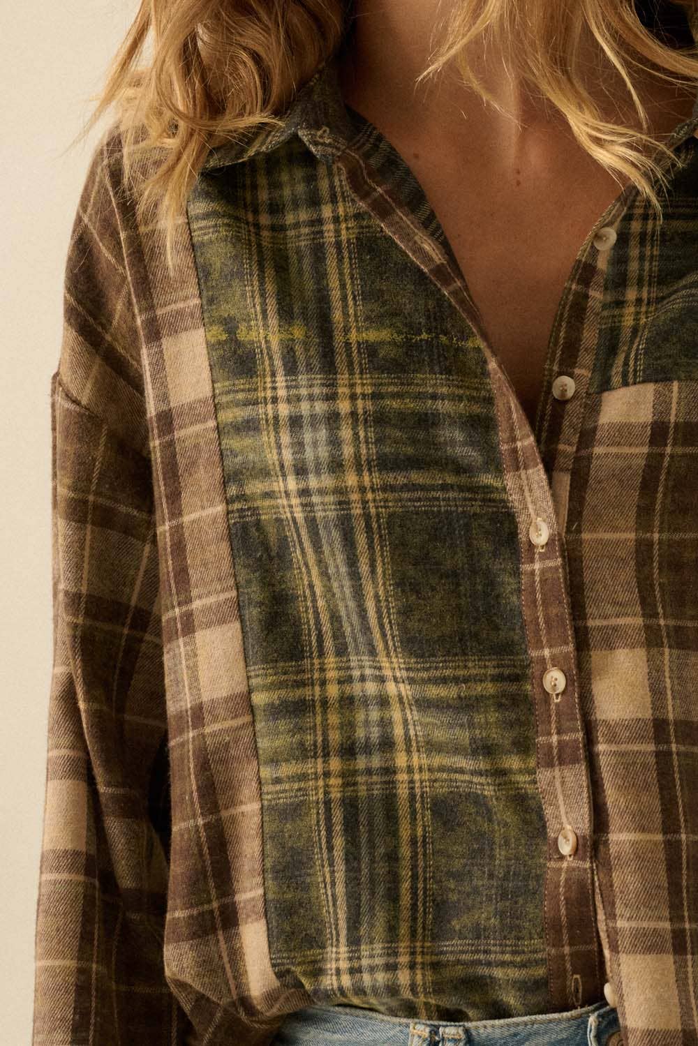 Midnight Plaid Button Up