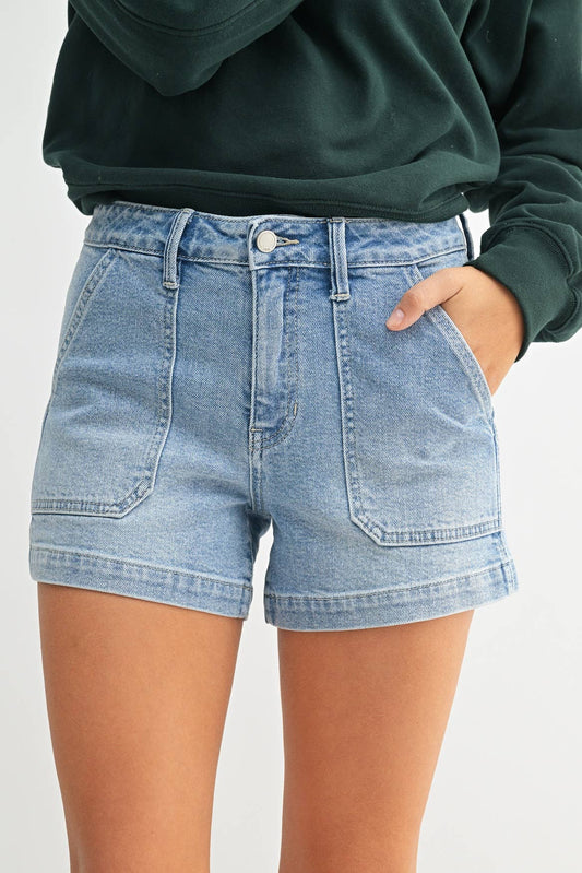 Katie Denim Utility Short