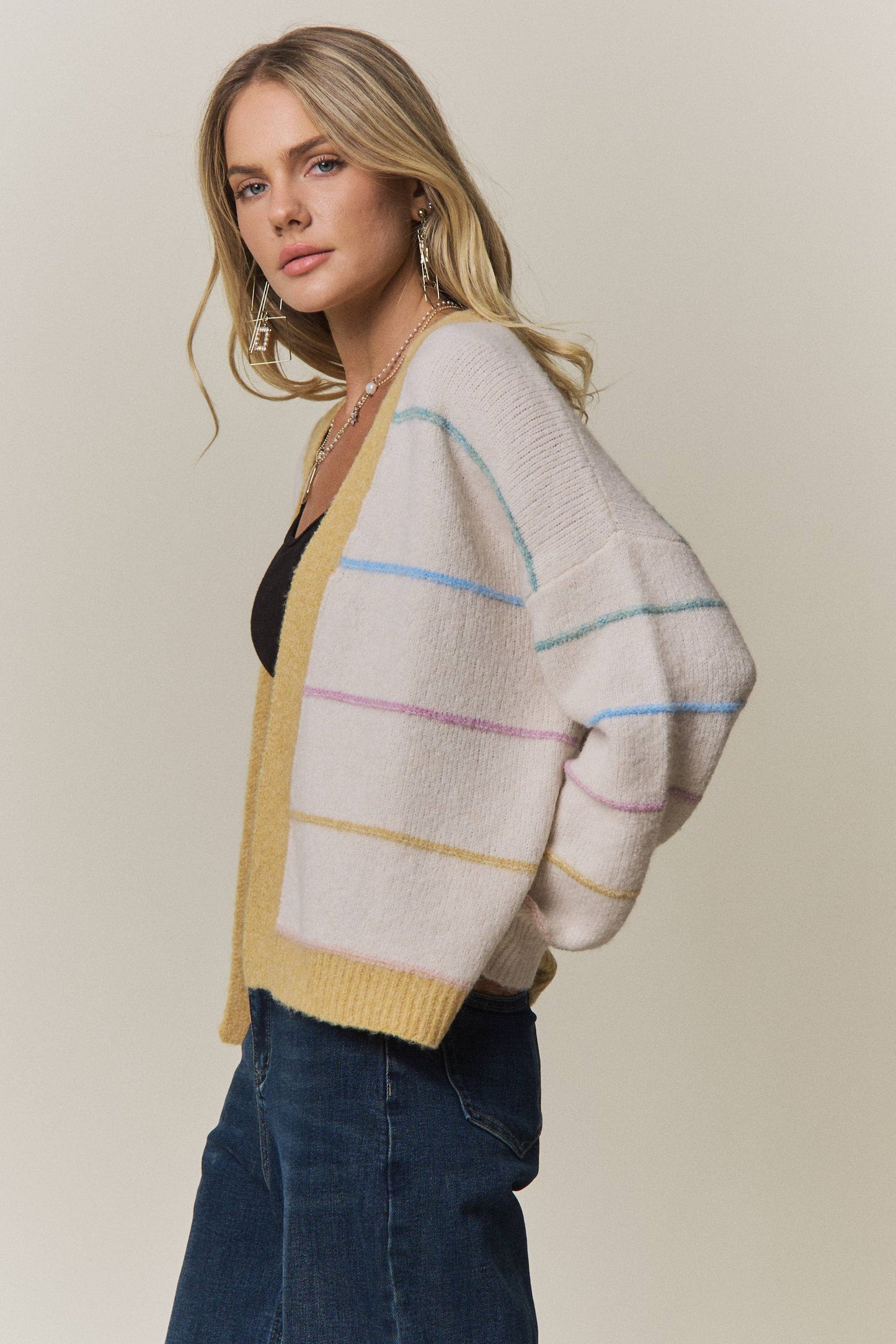 Marta Striped Cardigan