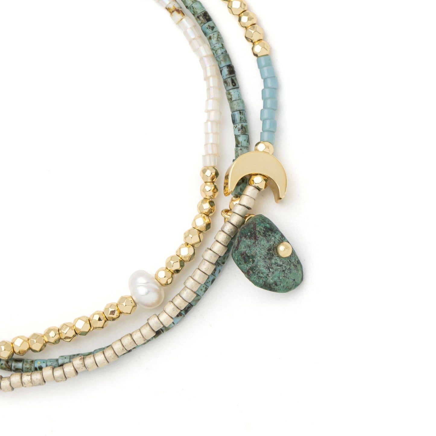 Mixed Media Wrap Bracelet/Necklace - Transformation
