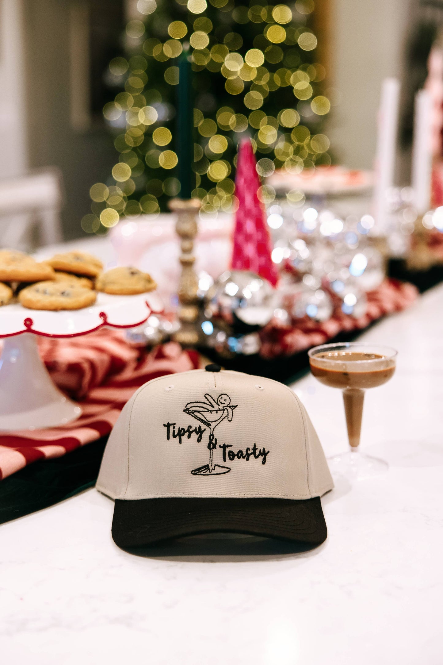 Tipsy & Toasty- Holiday Hat- Christmas Hat
