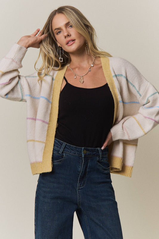 Marta Striped Cardigan