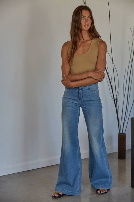 Lucy Seamless Top: Iced Coffee