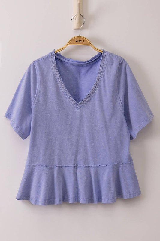 Lacey Mineral Washed: Blue