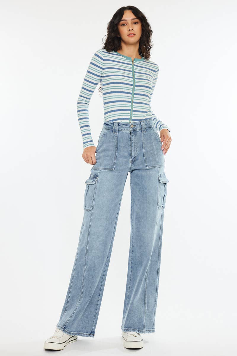 Ciera High Rise Cargo Denim