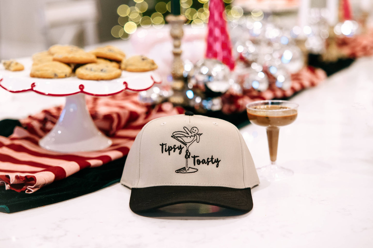 Tipsy & Toasty- Holiday Hat- Christmas Hat