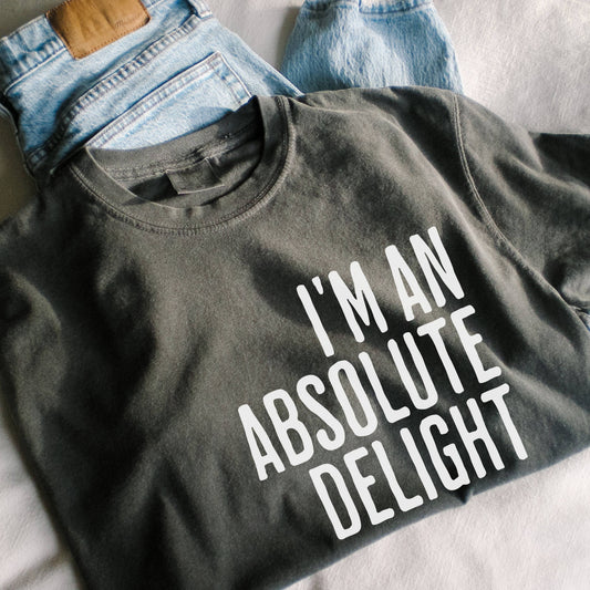 Absolute Delight Tee: Pepper