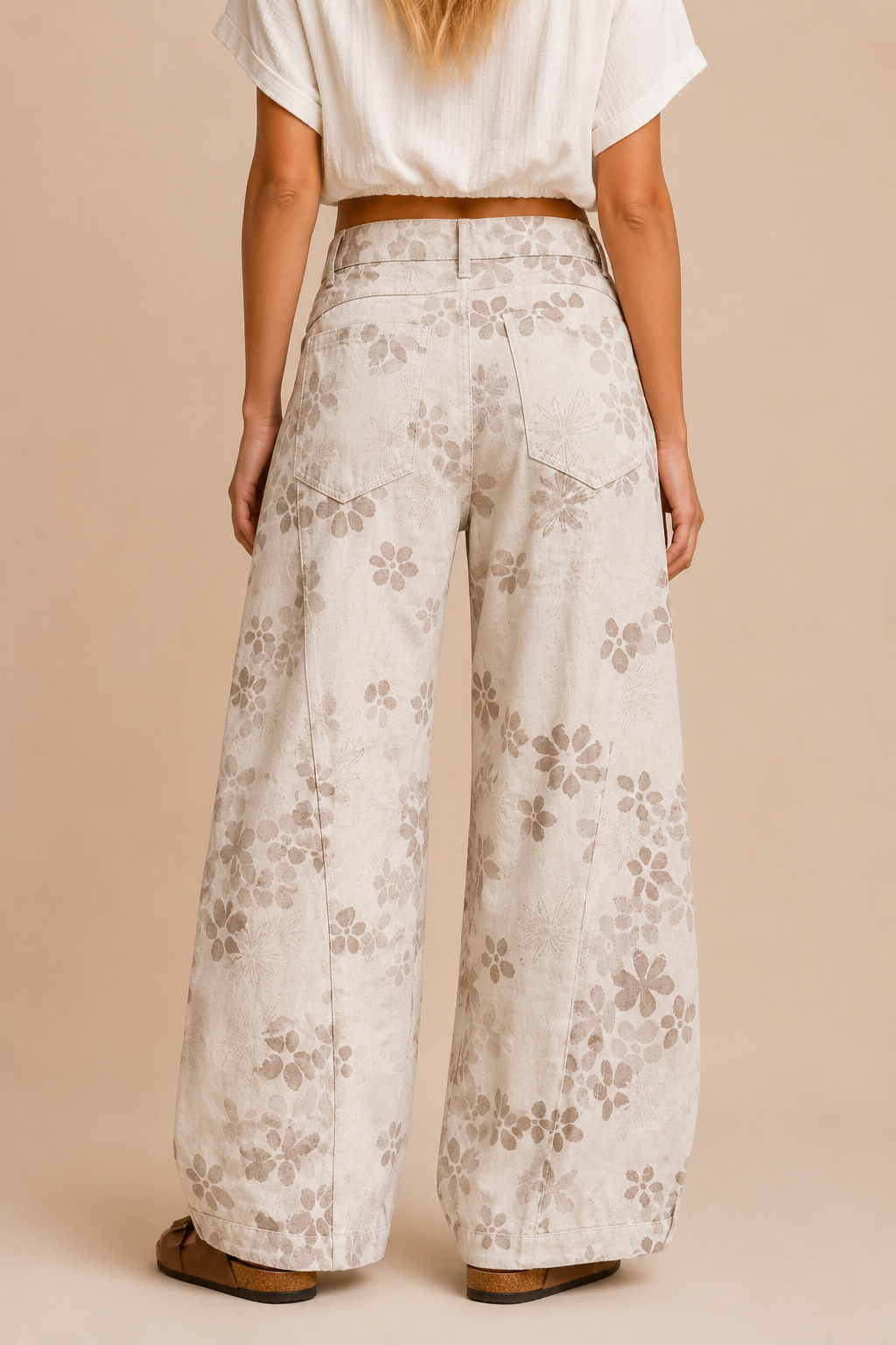 Gemma Floral Barrel Denim