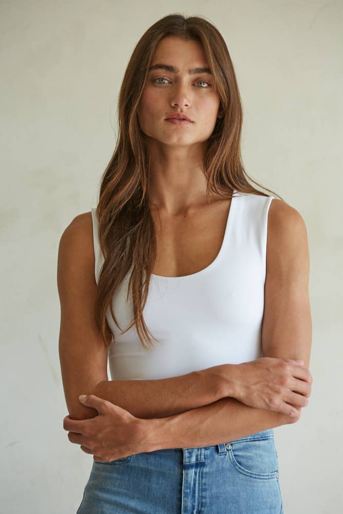 Lucy Seamless Top: White